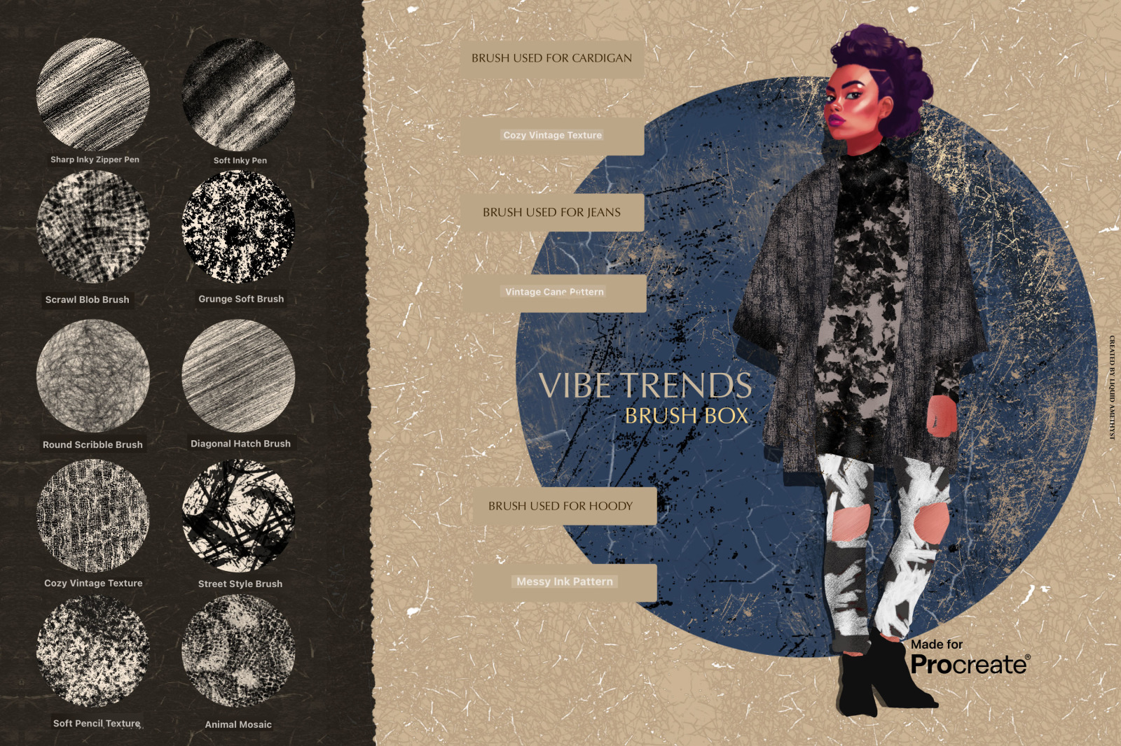 Vibe Trends Brush Box For Procreate Vibe Trends Brush Box For Procreate