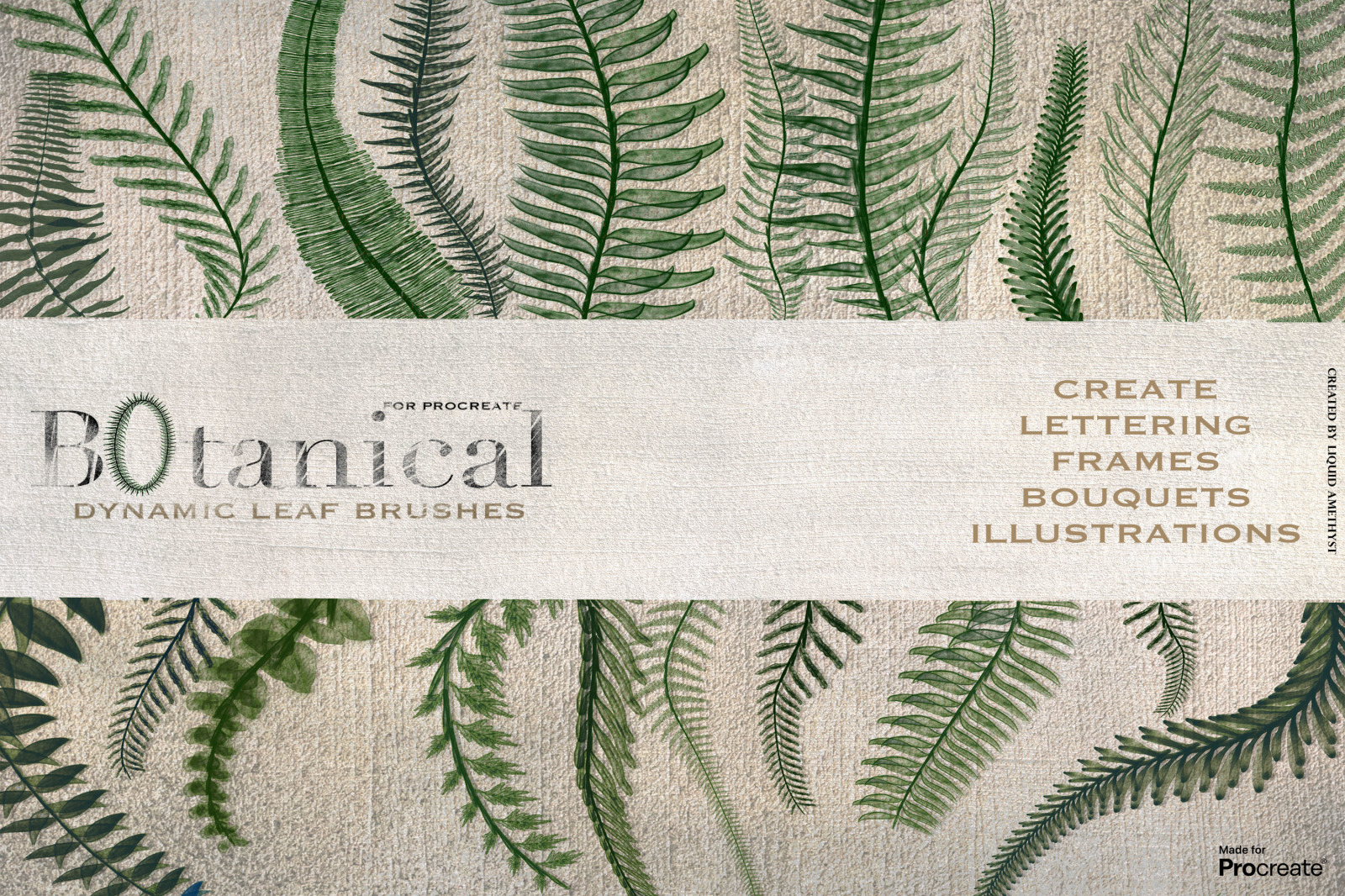 Botanical Greenery Box for Procreate Botanical Greenery Box for Procreate