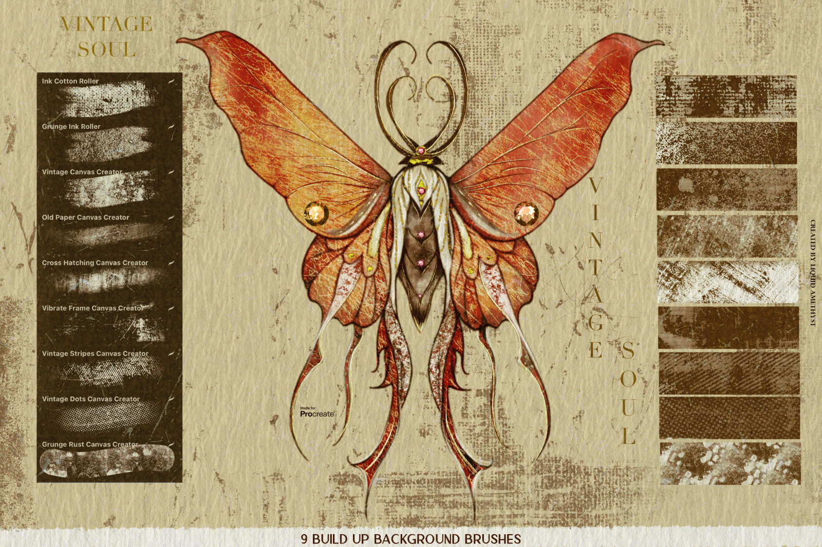 Vintage Soul Procreate Kit Vintage Soul Procreate Kit