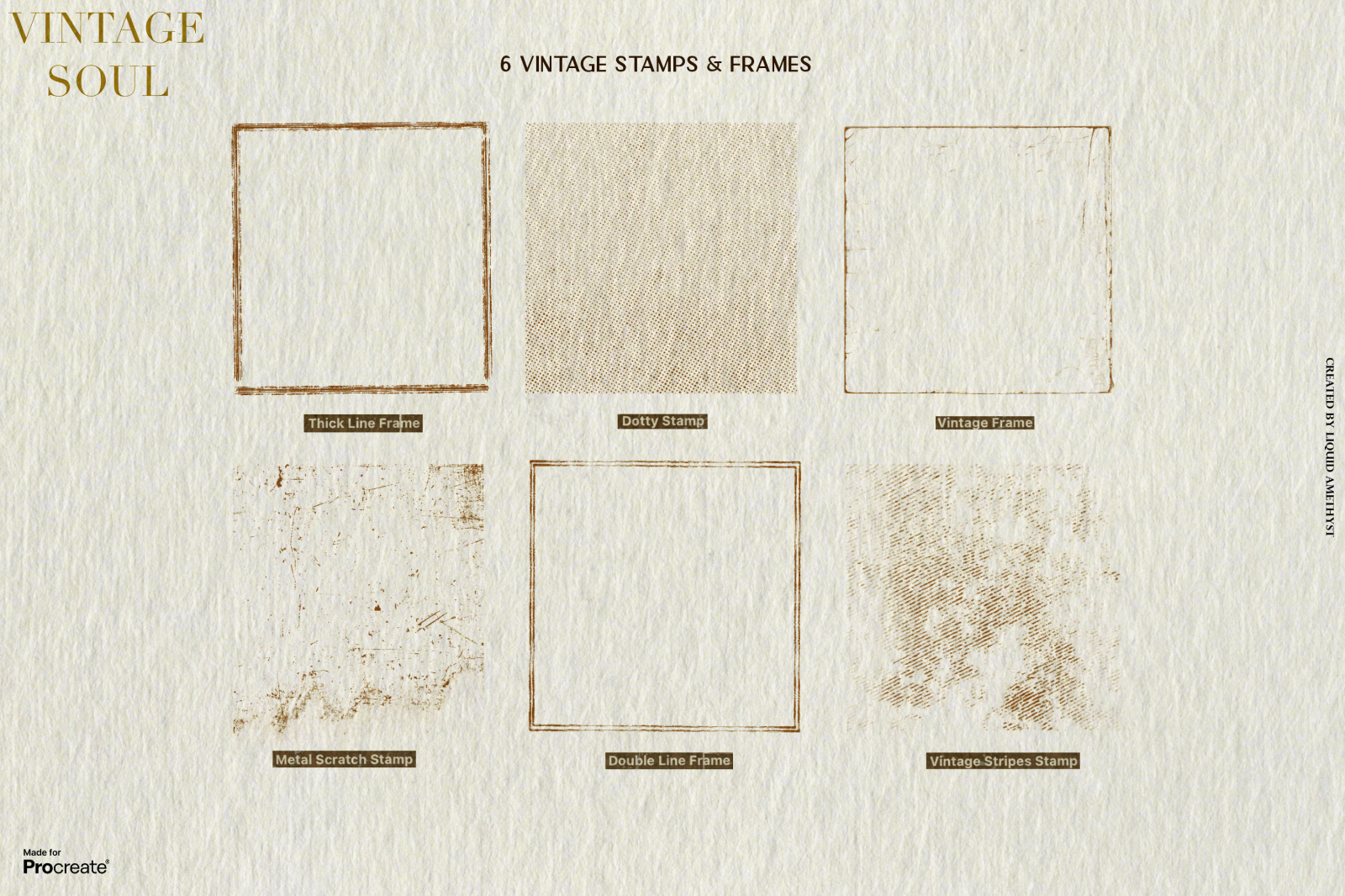 Vintage Soul Procreate Kit Vintage Soul Procreate Kit