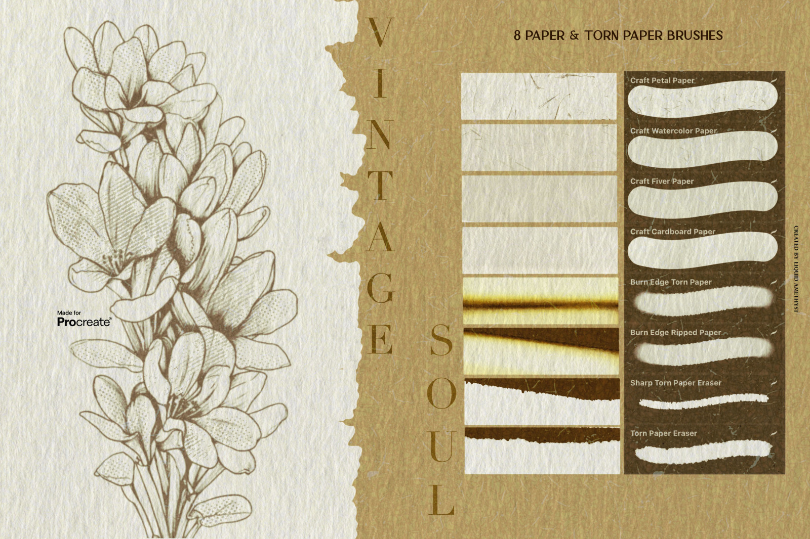 Vintage Soul Procreate Kit Vintage Soul Procreate Kit