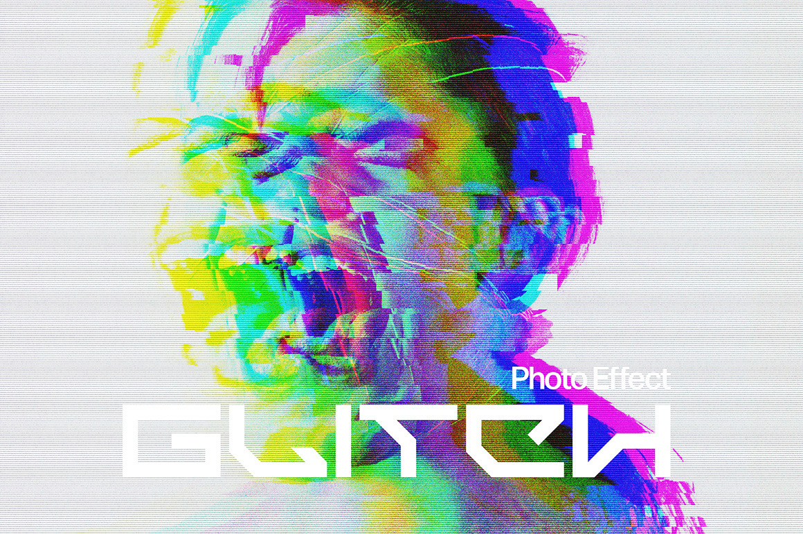 VHS Glitch Photo Effects