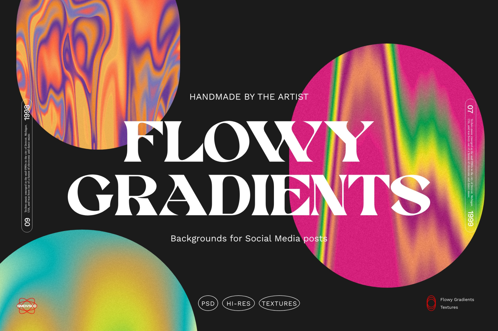 Flowy Gradients Social Media BGs