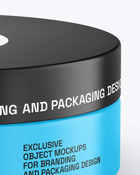 Matte Cosmetic Jar Mockup