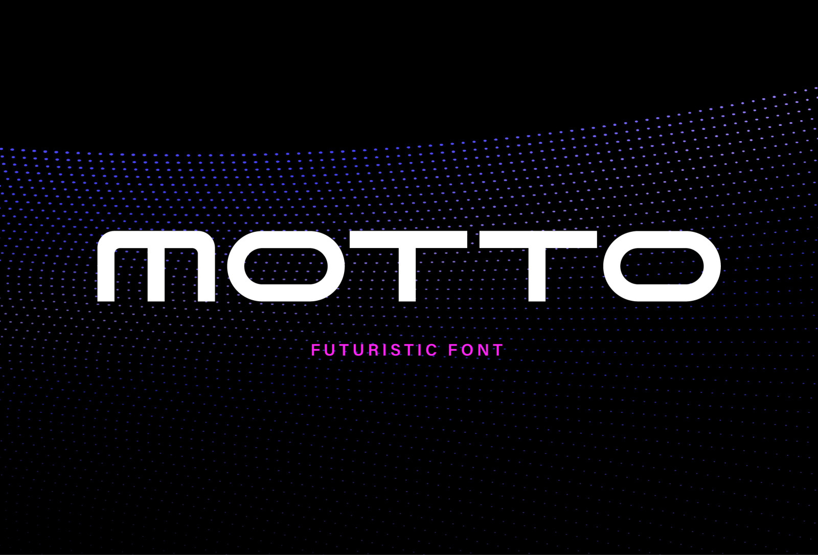Motto - Futuristic font Motto - Futuristic font