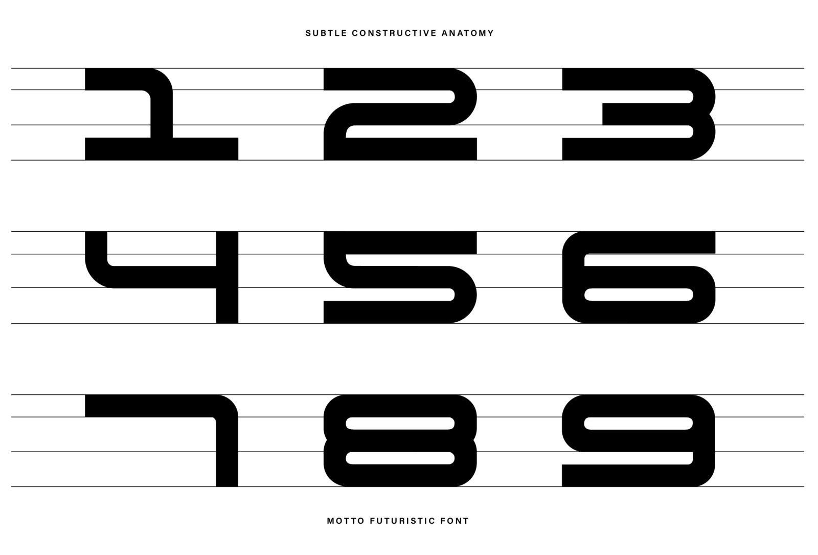 Motto - Futuristic font