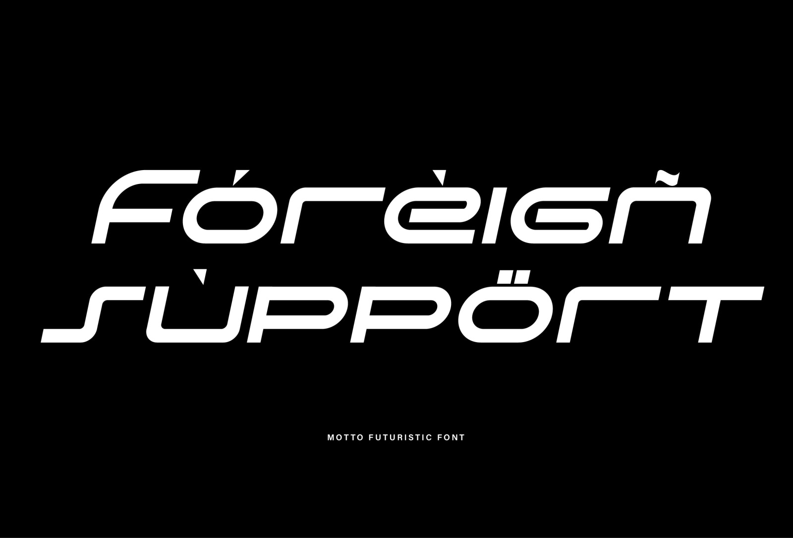 Motto - Futuristic font Motto - Futuristic font