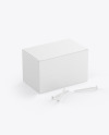 Paper Box With Screws Mockup