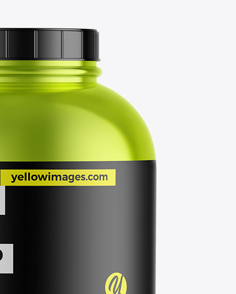 Metallic Protein Jar Mockup Metallic Protein Jar Mockup
