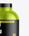 Metallic Protein Jar Mockup Metallic Protein Jar Mockup