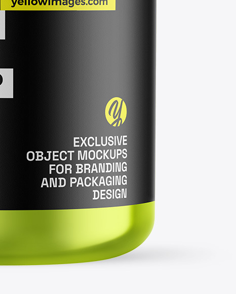 Metallic Protein Jar Mockup Metallic Protein Jar Mockup