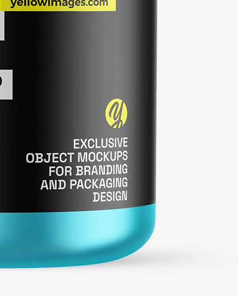 Matte Metallic Protein Jar Mockup Matte Metallic Protein Jar Mockup