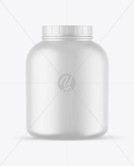 Matte Protein Jar Mockup Matte Protein Jar Mockup
