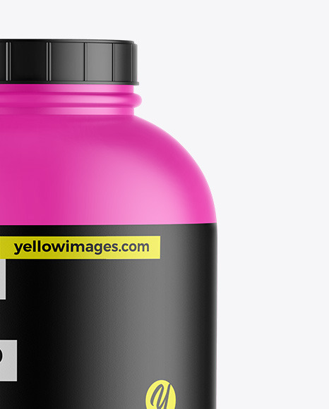 Matte Protein Jar Mockup Matte Protein Jar Mockup