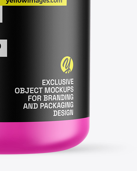 Matte Protein Jar Mockup Matte Protein Jar Mockup