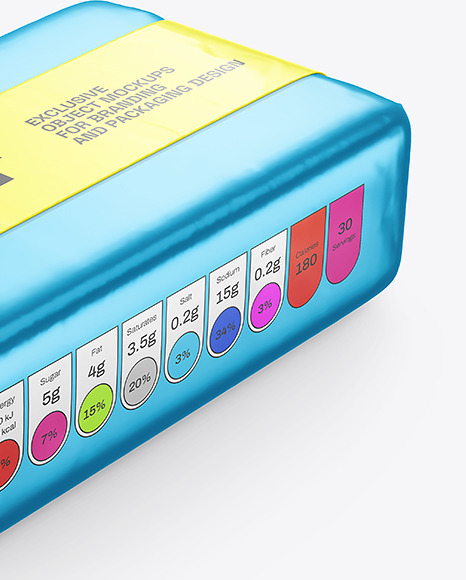 Metallized Soap Bar Mockup