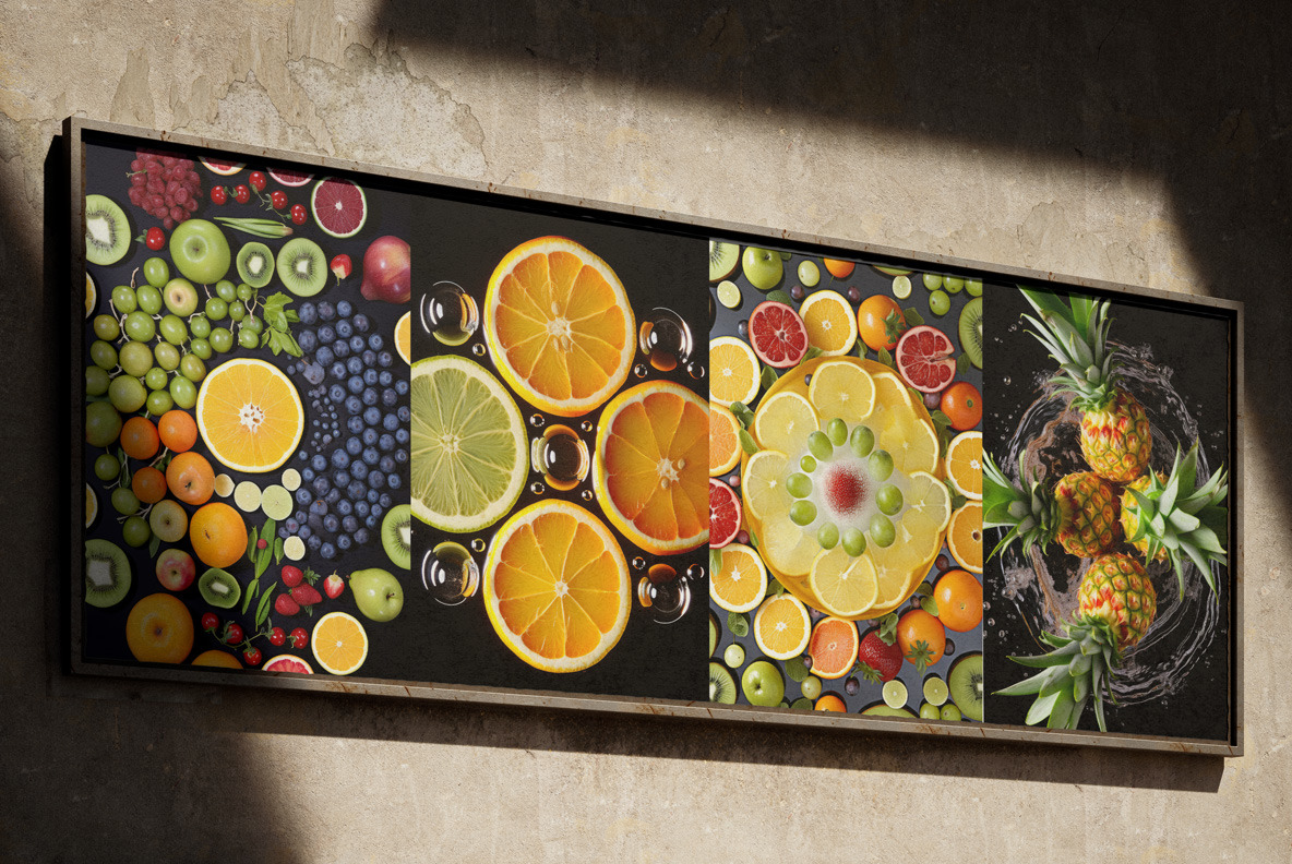 Fruits art kaleidoscope Fruits art kaleidoscope