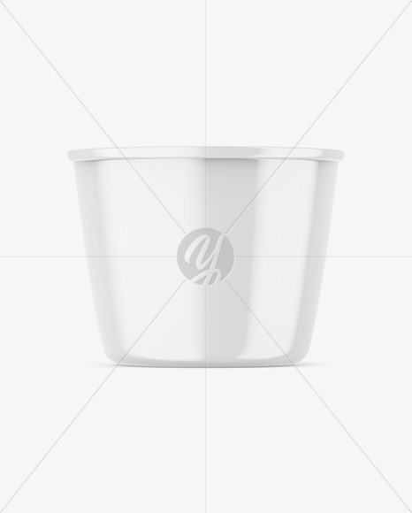 Glossy Ice Cream Cup Mockup