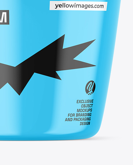 Glossy Ice Cream Cup Mockup