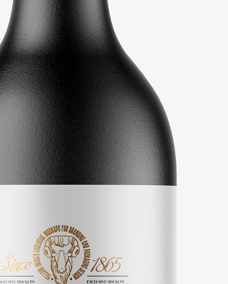 Ceramic Wine Bottle Mockup Ceramic Wine Bottle Mockup