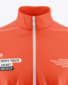 Men’s Zip Track Jacket Mockup - Front View