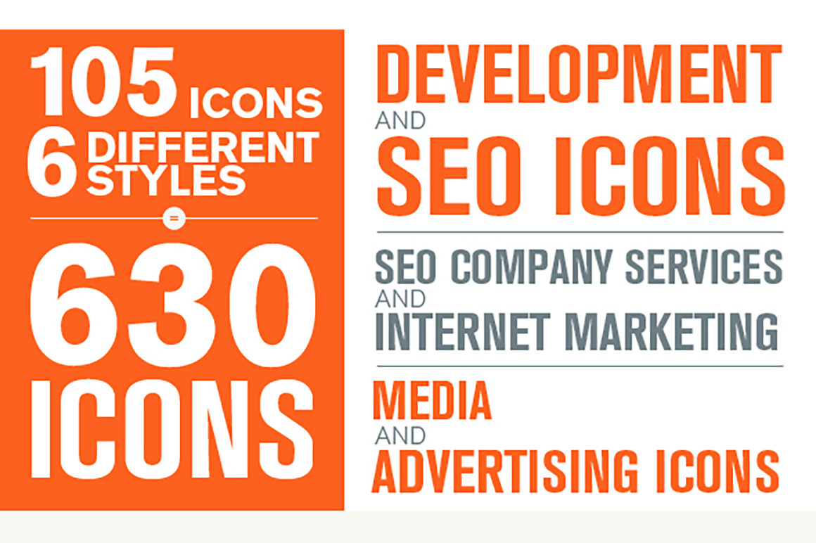 Set of Modern SEO Services Icons