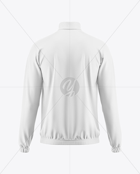 Men’s Zip Track Jacket Mockup - Back View