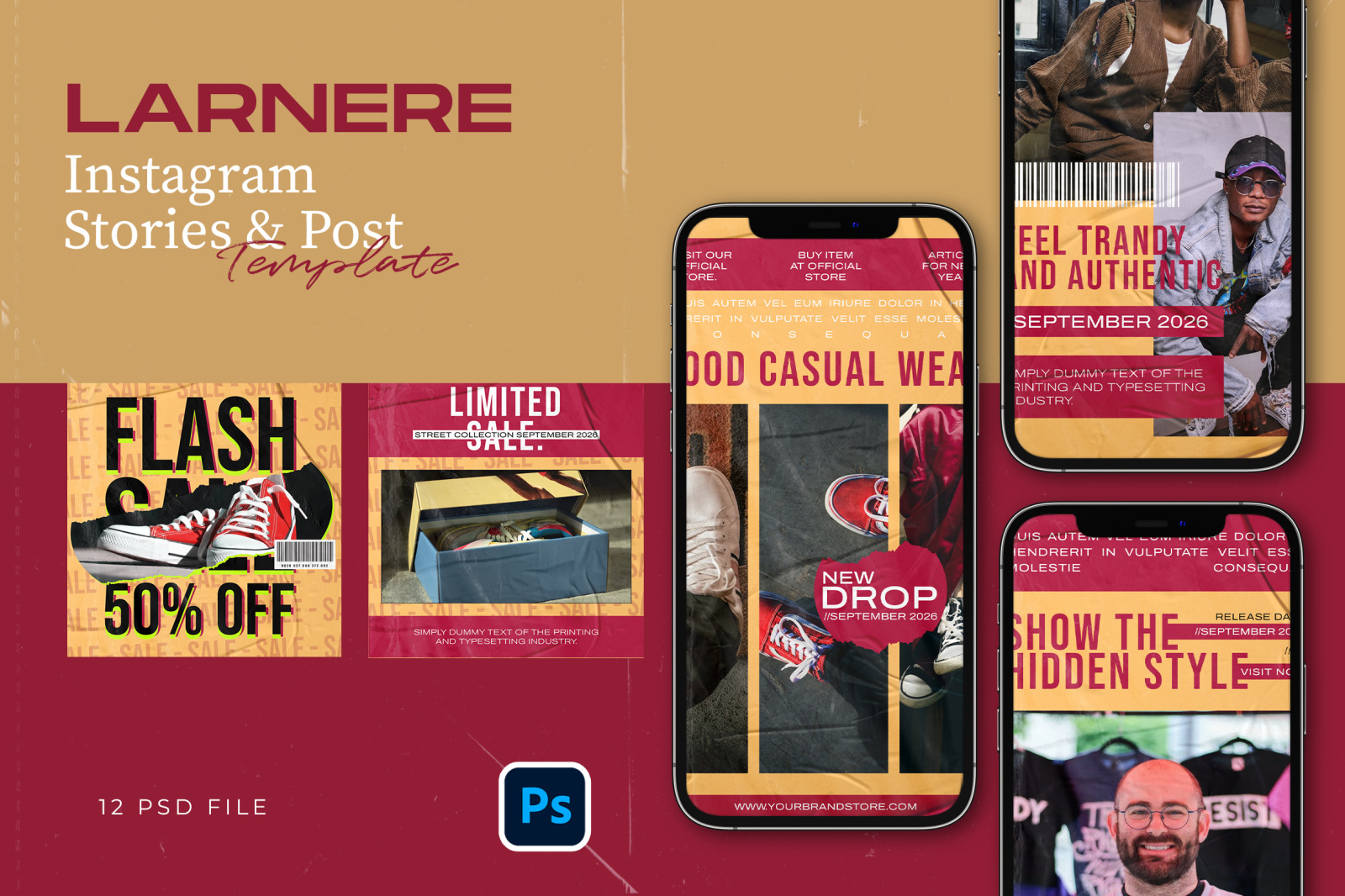 Hype Fashion Instagram Template - Larnere