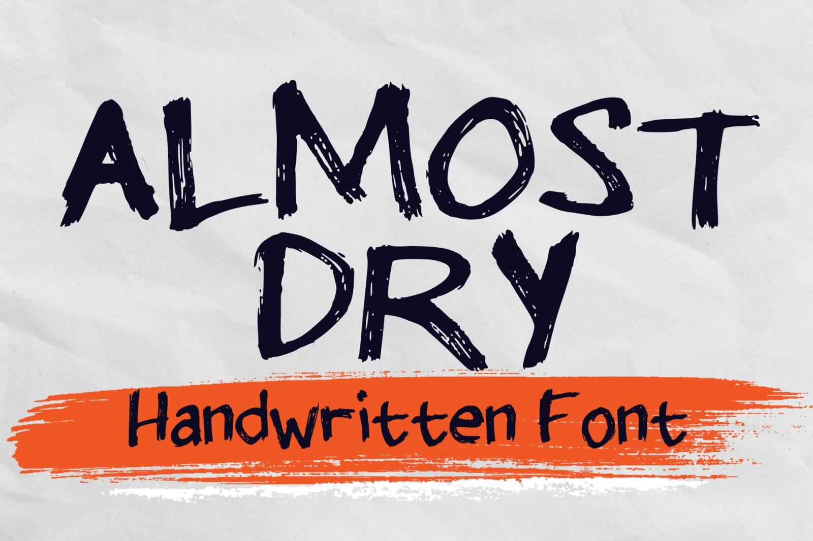 Almost Dry Font