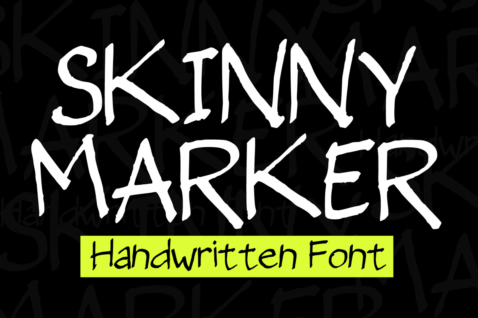 Skinny Marker Font Skinny Marker Font