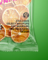 Transparent Package with Dried Oranges Mockup