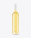 Clear Glass White Wine Bottle Mockup