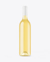 Clear Glass White Wine Bottle Mockup