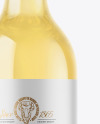 Clear Glass White Wine Bottle Mockup