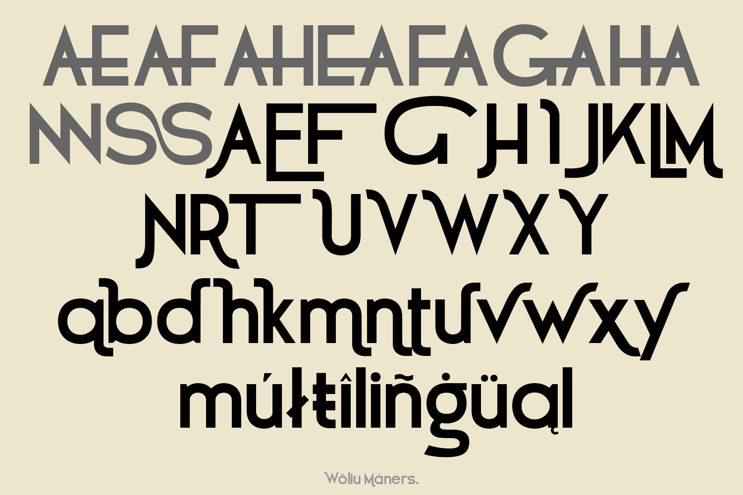 Woliu Maners - Modern Sans Woliu Maners - Modern Sans