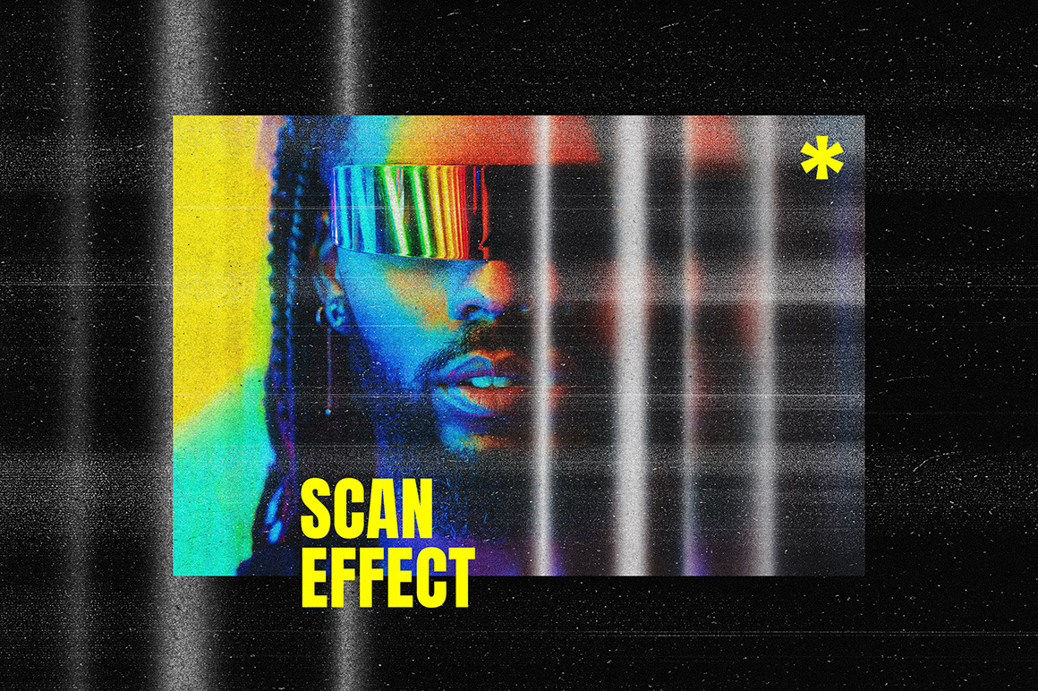 Disrupted Scanner Photo Effect Disrupted Scanner Photo Effect