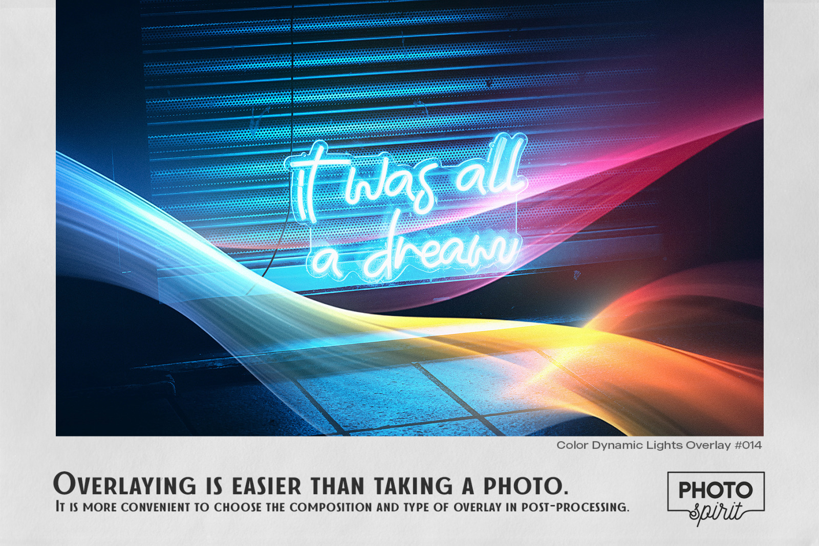 25 Color Dynamic Lights Effect Photo Overlays