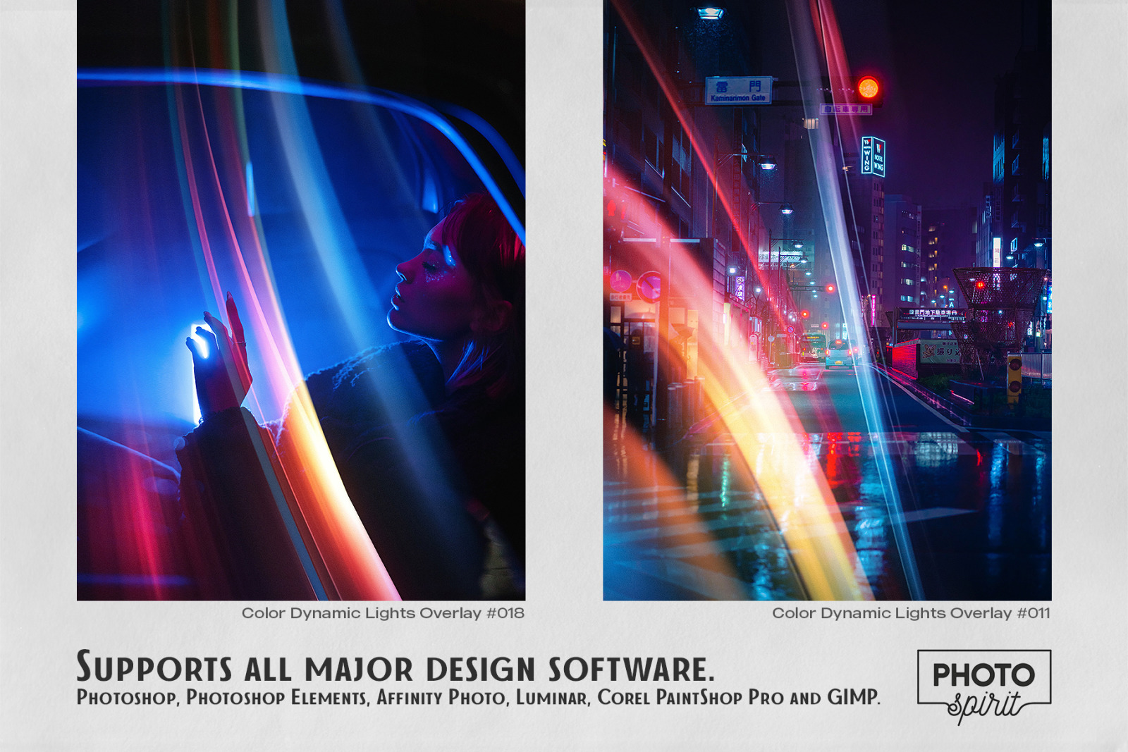 25 Color Dynamic Lights Effect Photo Overlays 25 Color Dynamic Lights Effect Photo Overlays