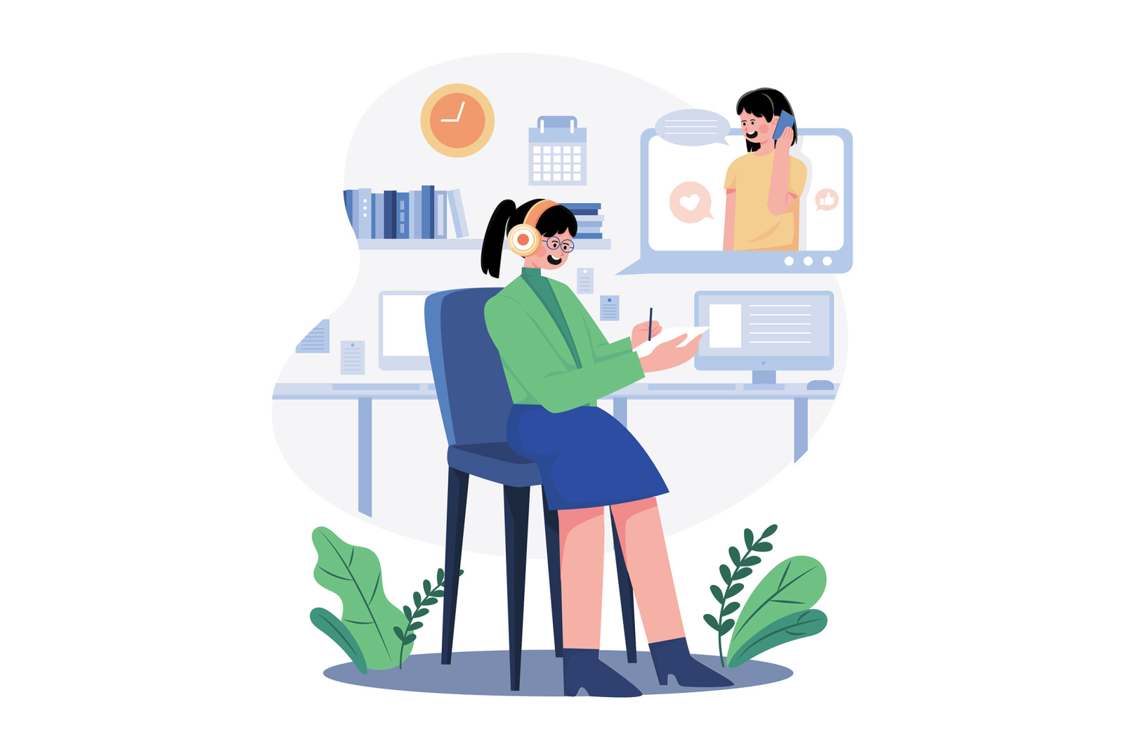M632_Customer Support Illustration Pack M632_Customer Support Illustration Pack
