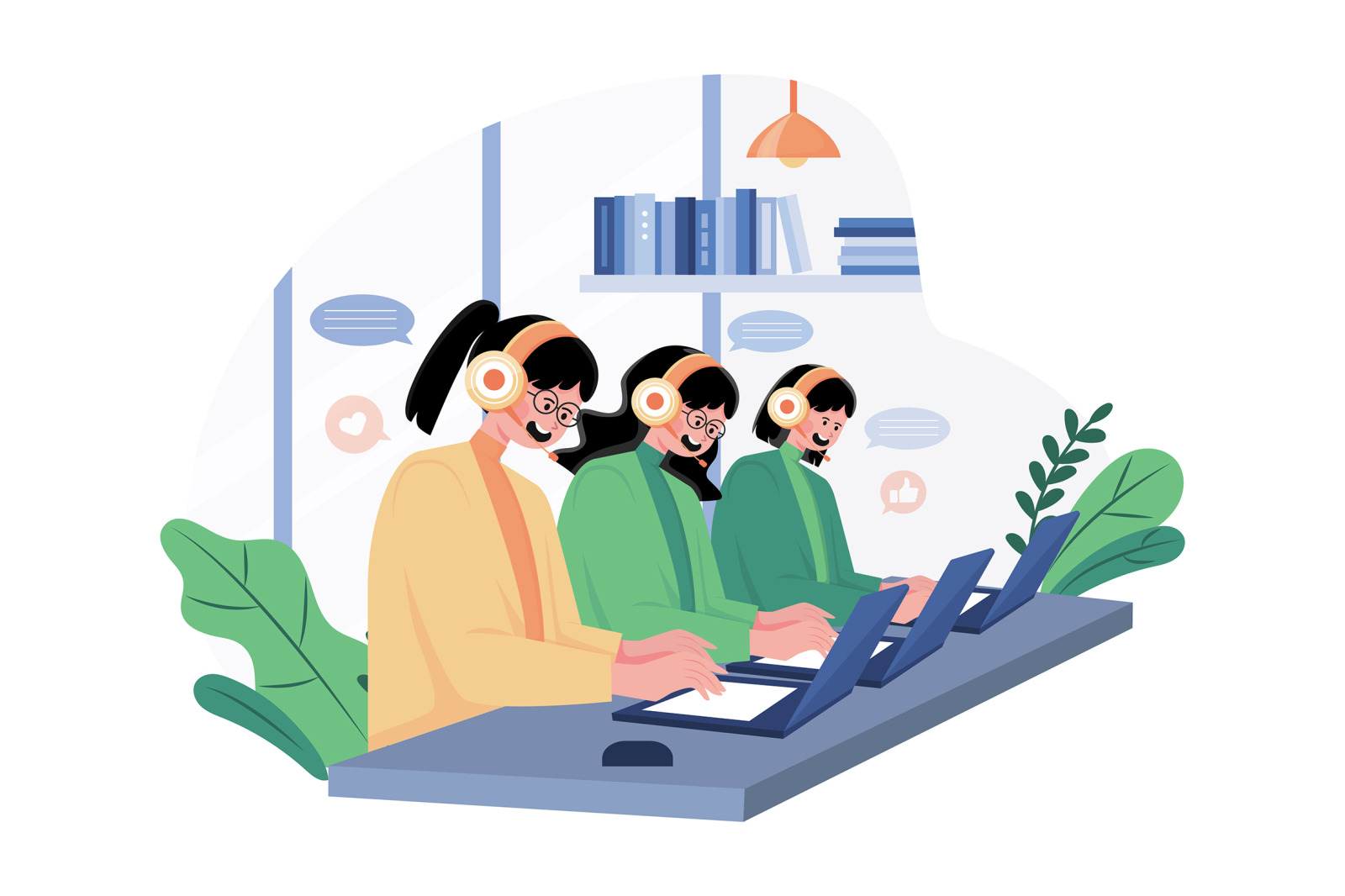 M632_Customer Support Illustration Pack M632_Customer Support Illustration Pack