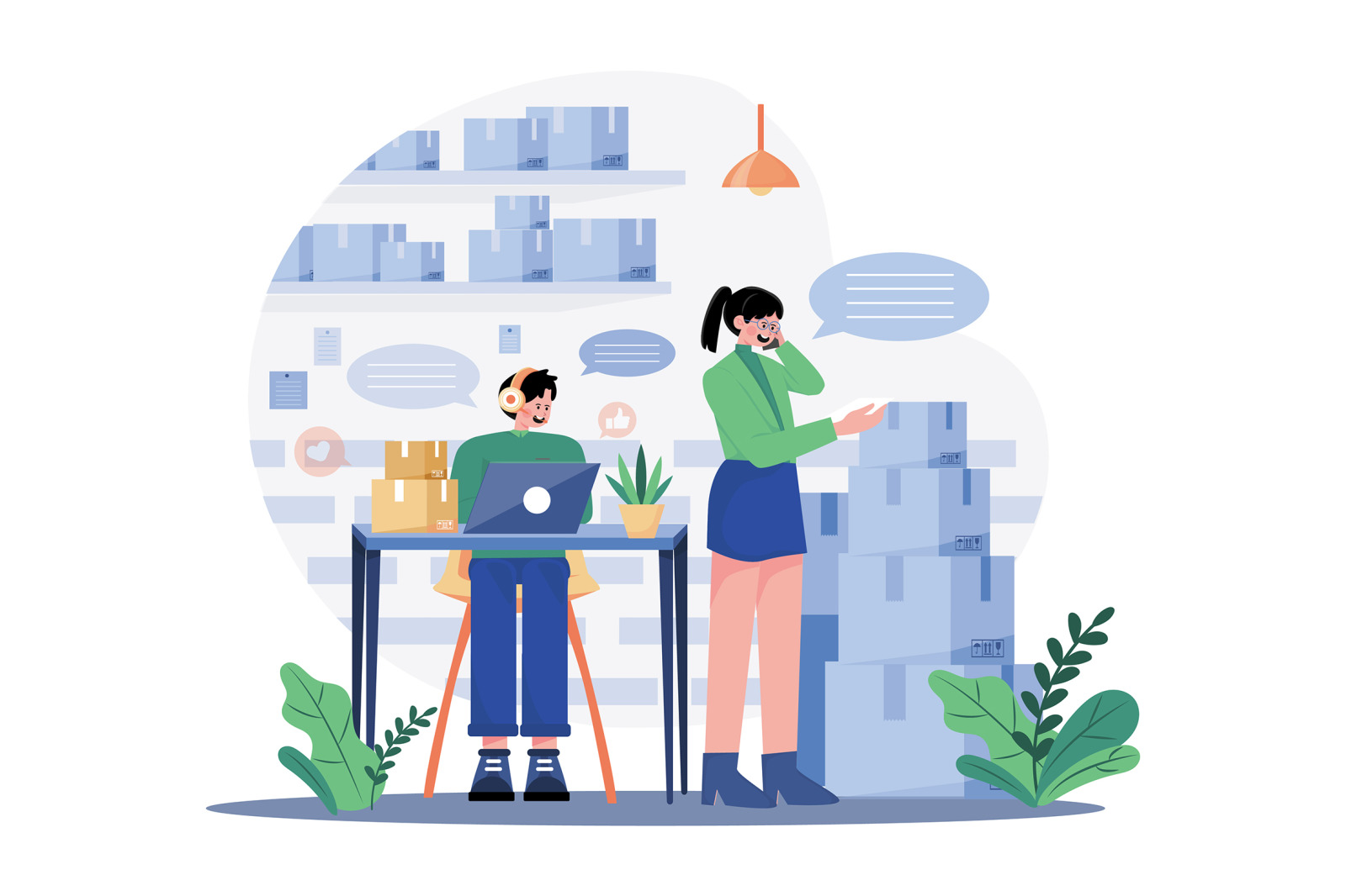 M632_Customer Support Illustration Pack M632_Customer Support Illustration Pack