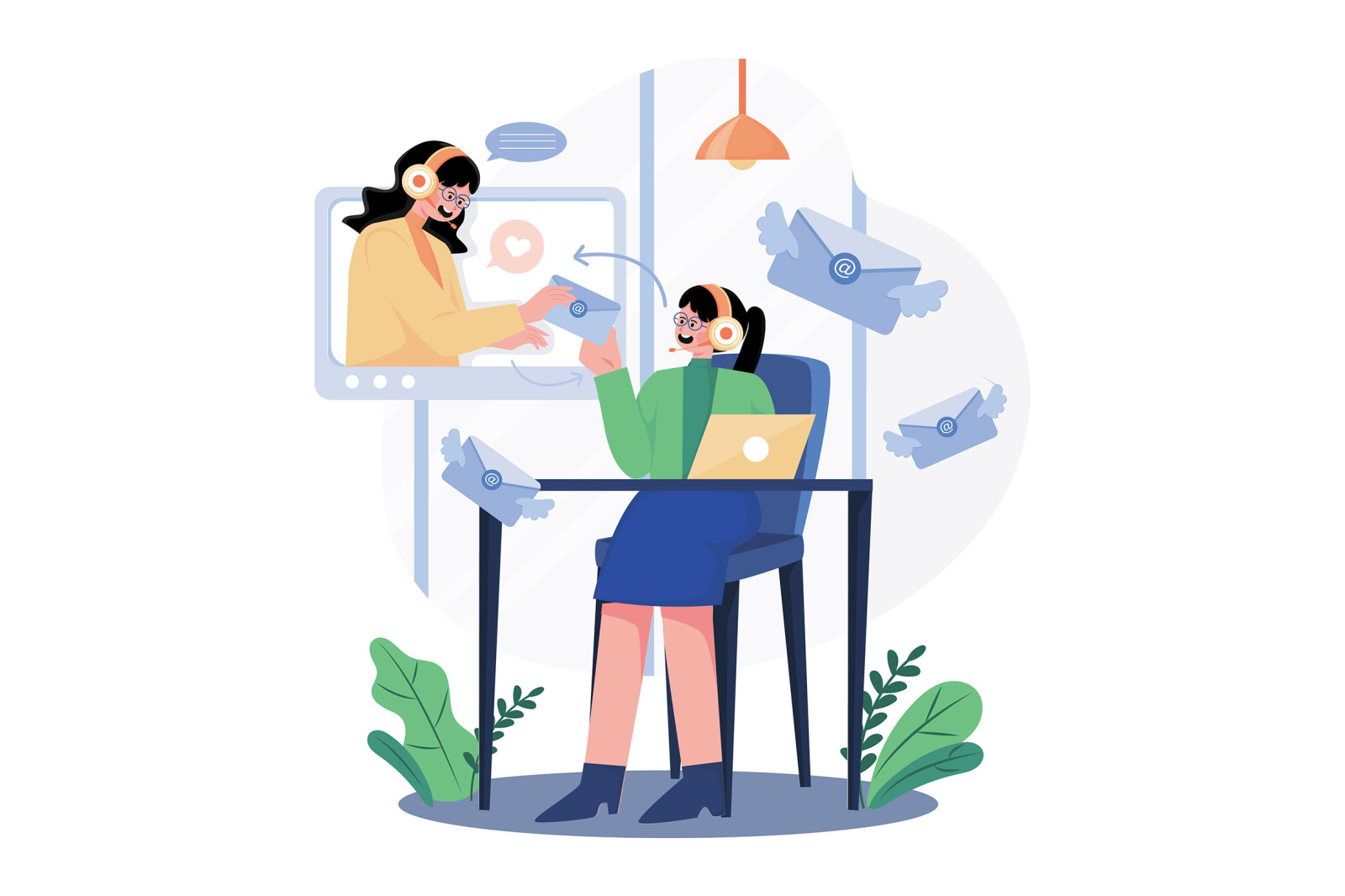M632_Customer Support Illustration Pack M632_Customer Support Illustration Pack