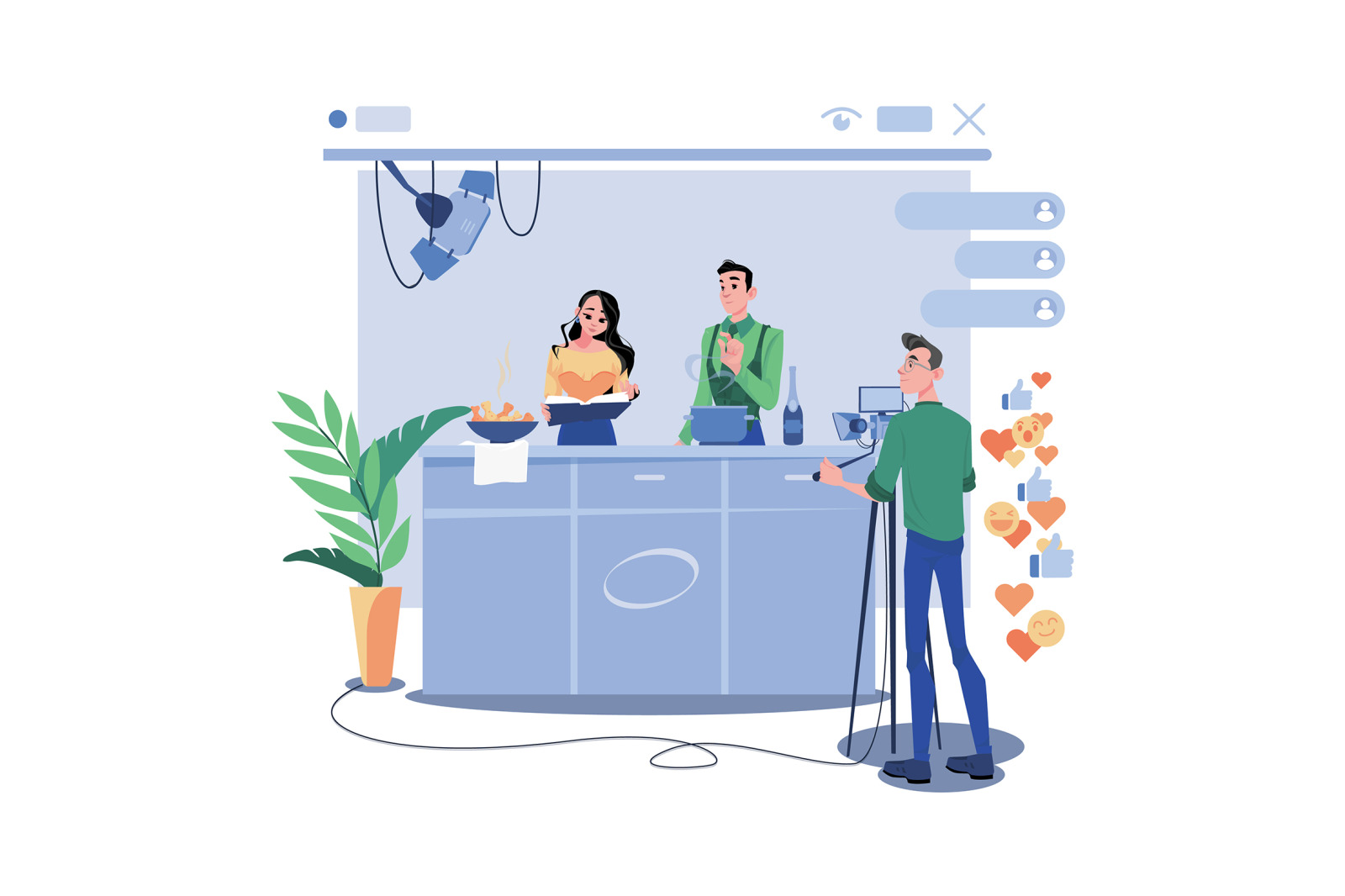 M705_Video Streaming Illustration Pack M705_Video Streaming Illustration Pack