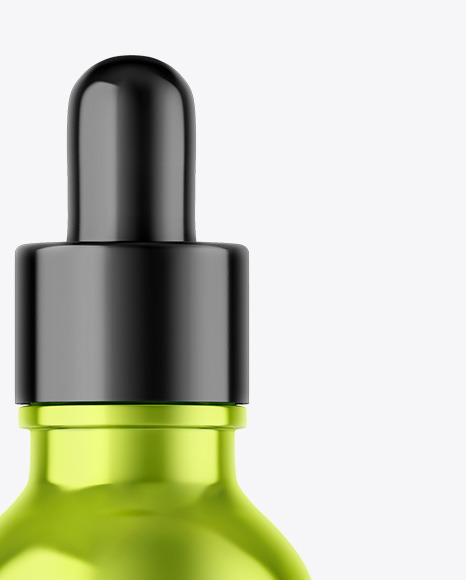 Metallic Dropper Bottle Mockup Metallic Dropper Bottle Mockup