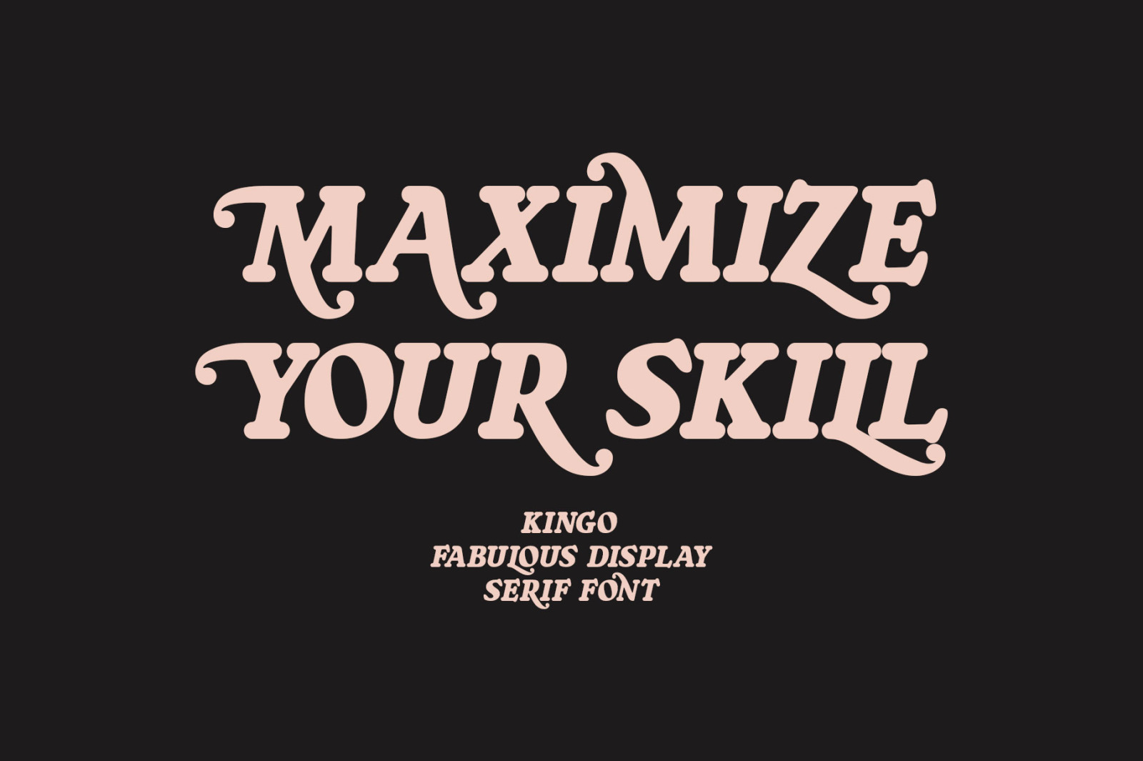 Kingo - Bold Display Font Kingo - Bold Display Font