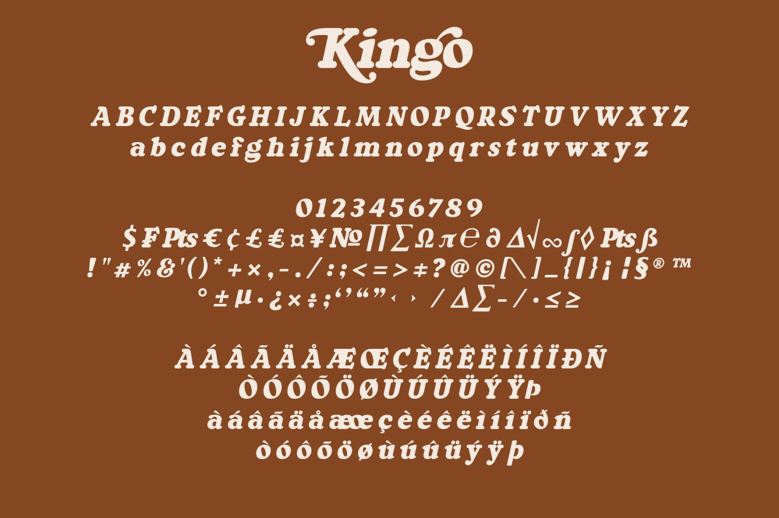 Kingo - Bold Display Font Kingo - Bold Display Font
