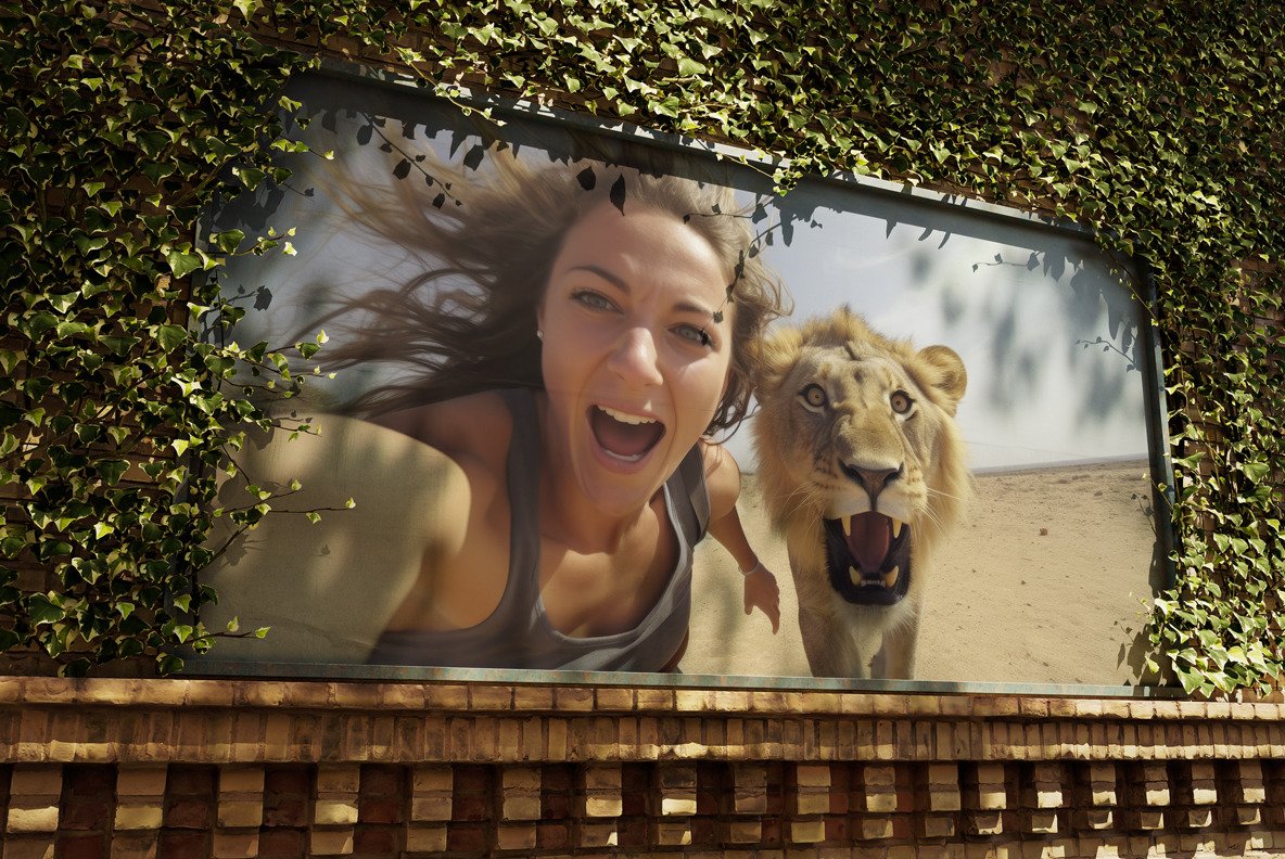 Selfie with wild animals