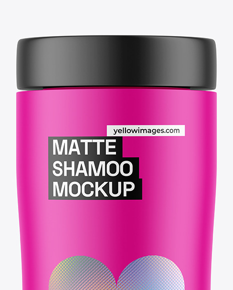 Matte Shampoo Bottle Mockup