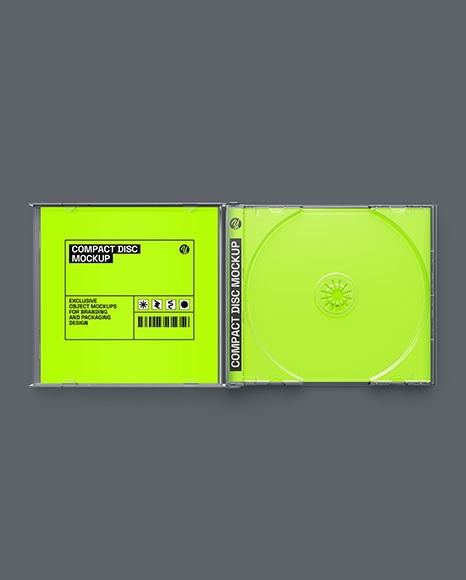 Jewel Compact Disc Case Mockup