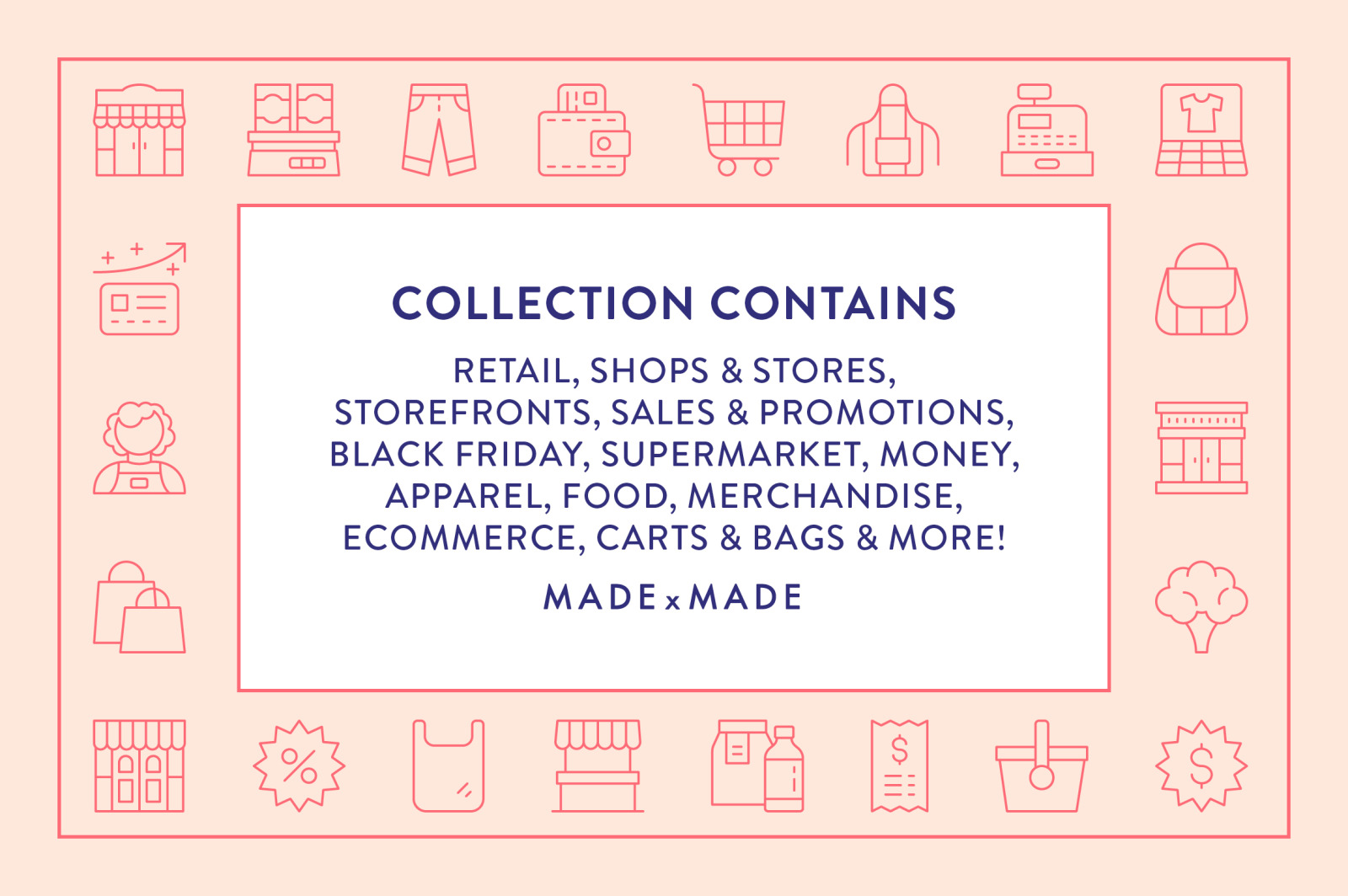Shopping Line Icons Shopping Line Icons